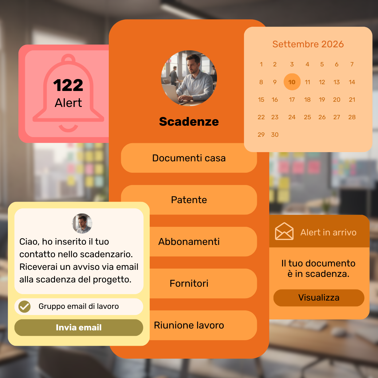 Scadenzario via email addplus